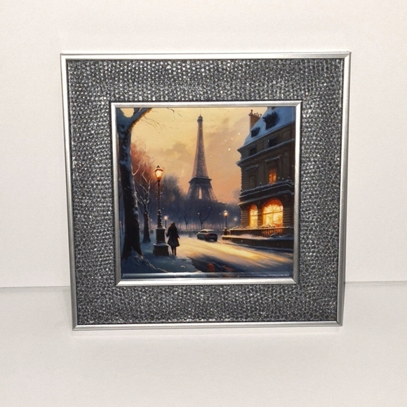 Paris Eiffel Tower Fantasy Watercolor‎ Oil Painting Framed Art Print - Picture 5 of 9